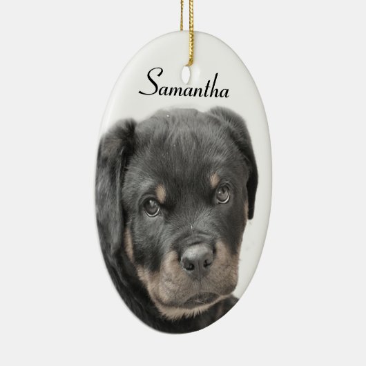 Rottweiler Keramikornament (Rechts)
