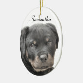 Rottweiler Keramikornament (Links)
