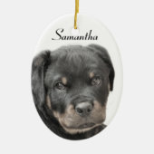 Rottweiler Keramikornament (Vorne)