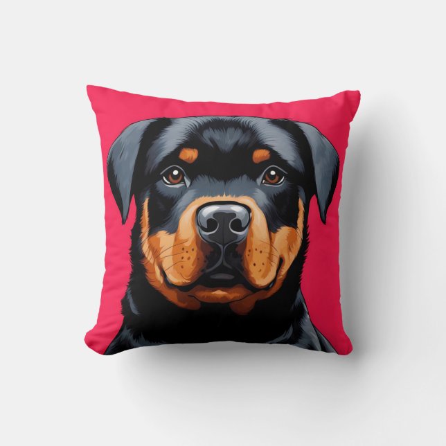 Rottweiler Kissen (Vorderseite)