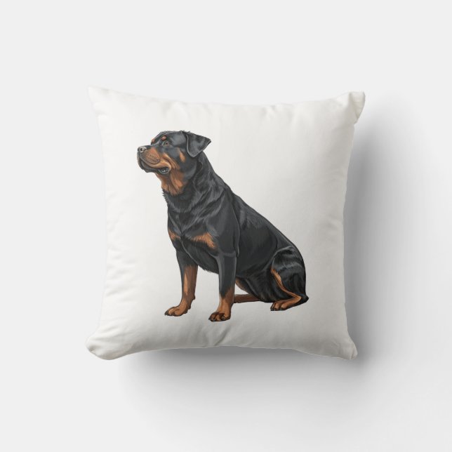 Rottweiler Kissen (Vorderseite)