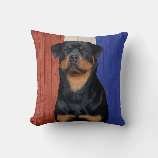 Rottweiler Kissen (Vorderseite)