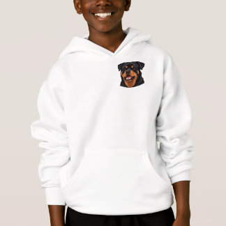 Rottweiler Kopfporträt Hoodie