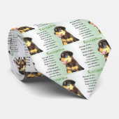 Rottweiler Kunstgeschenke Krawatte (Gerollt)