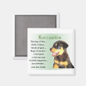 Rottweiler Kunstgeschenke Magnet (Vorderseite/Rückseite)