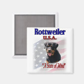 Rottweiler Kunstgeschenke Magnet (Vorderseite/Rückseite)