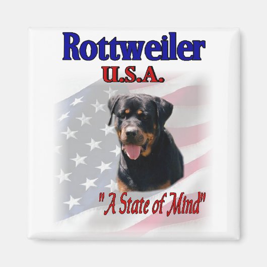 Rottweiler Kunstgeschenke Magnet (Vorne)