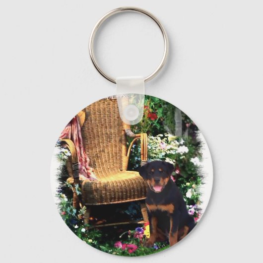 Rottweiler Kunstgeschenke Schlüsselanhänger (Vorderseite)