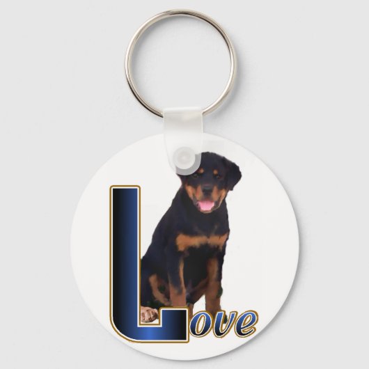 Rottweiler Kunstgeschenke Schlüsselanhänger (Vorderseite)