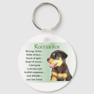 Rottweiler Kunstgeschenke Schlüsselanhänger