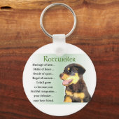 Rottweiler Kunstgeschenke Schlüsselanhänger (Vorderseite)