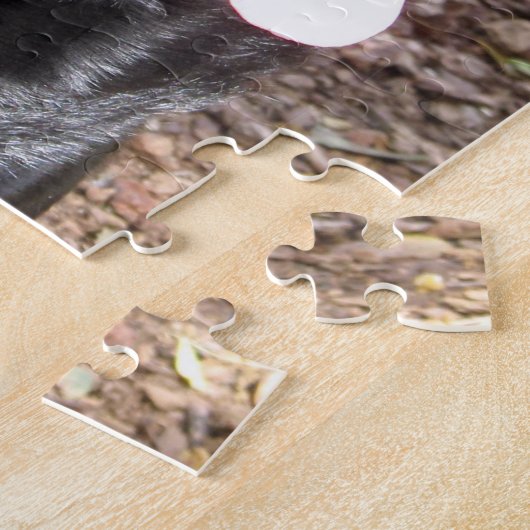 Rottweiler lächelt Hundepuzzle Puzzle (Seite)