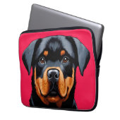Rottweiler Laptopschutzhülle (Vorderseite Links)