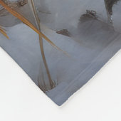 Rottweiler lässt es Weihnachten schneien Fleecedecke (Ecke)