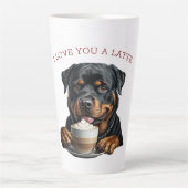 Rottweiler Latte Milchtasse (Vorderseite)