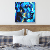 Rottweiler Leinwanddruck (Insitu (Schlafzimmer))