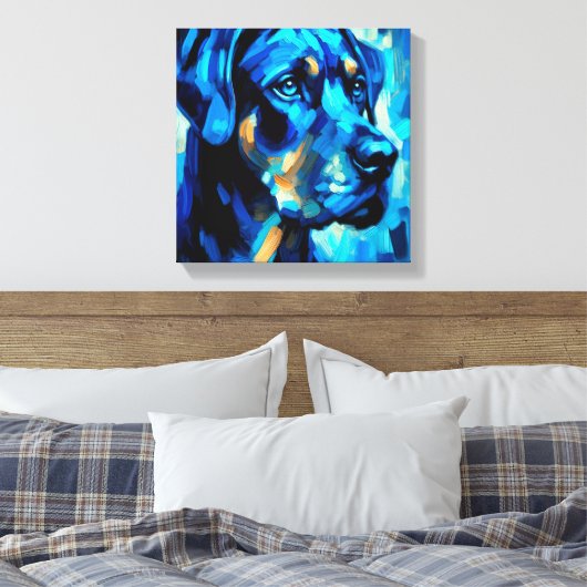 Rottweiler Leinwanddruck (Insitu (Schlafzimmer))