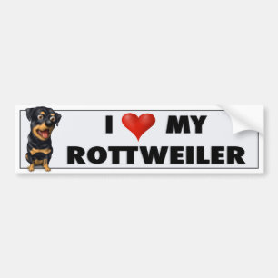 Rottweiler Liebe-Aufkleber Autoaufkleber