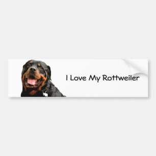Rottweiler Liebe Autoaufkleber