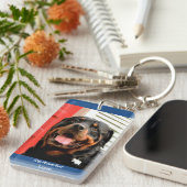 Rottweiler Liebe Foto Schlüsselanhänger (Vorderseite rechts)