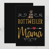 Rottweiler Liebe Mama Feiertagskarte (Vorne/Hinten)
