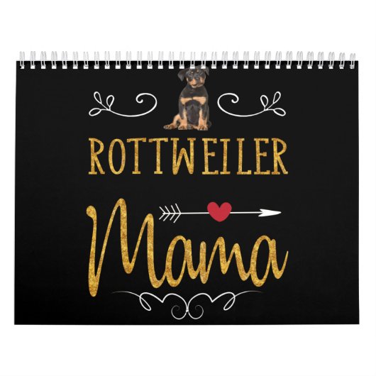 Rottweiler Liebe Mama Kalender (Titelbild)
