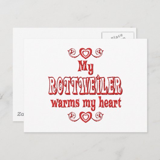 ROTTWEILER-Liebe Postkarte (Vorne/Hinten)