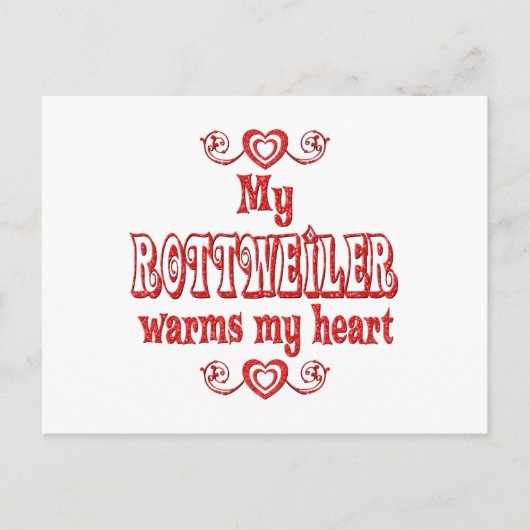 ROTTWEILER-Liebe Postkarte (Vorderseite)