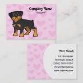 Rottweiler Liebe Visitenkarte (Vorne/Hinten)