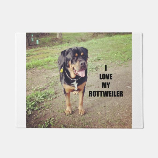 rottweiler Liebe w pictan Fußmatte (Vorderseite)