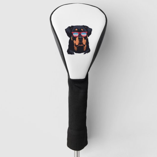 Rottweiler Liebespaare Golf Headcover (Vorderseite)