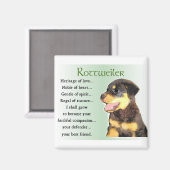 Rottweiler Liebespaare Magnet (Vorderseite/Rückseite)