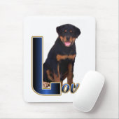 Rottweiler Liebespaare Mousepad (Mit Mouse)