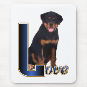 Rottweiler Liebespaare Mousepad
