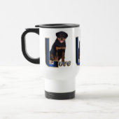 Rottweiler Liebespaare Reisebecher (Links)