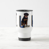 Rottweiler Liebespaare Reisebecher (Mittel)