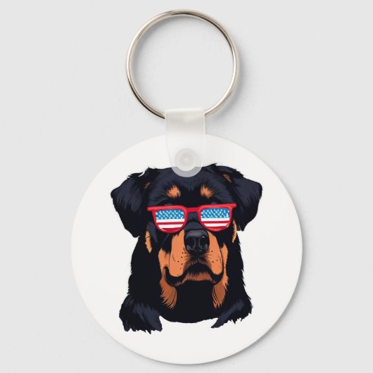 Rottweiler Liebespaare Schlüsselanhänger (Vorderseite)