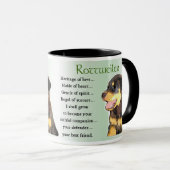 Rottweiler Liebespaare Tasse (VorderseiteRechts)