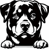 Rottweiler-Liebhaber  Golfhandtuch