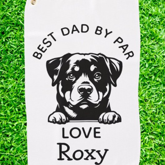 Rottweiler-Liebhaber  Golfhandtuch