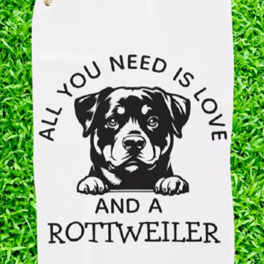 Rottweiler Liebhaber Golfhandtuch
