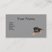 Rottweiler Liebhaber-Visitenkarte Visitenkarte (Rückseite)