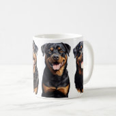 Rottweiler liebt Kaffeebecher Kaffeetasse (VorderseiteRechts)