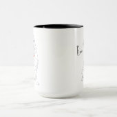 Rottweiler-Linienkunst mit Namen Tasse (Zentrum)