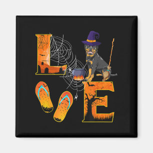 Rottweiler Love Halloween Boo Dog Ohrts Rottweiler Magnet