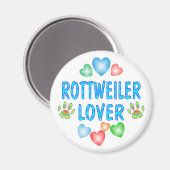 ROTTWEILER LOVER MAGNET (Vorderseite/Rückseite)