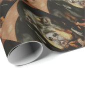 Rottweiler Lover Pet Portrait Geschenkpapier (Rolleneckpunkt)