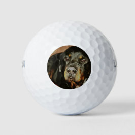 Rottweiler Lover Pet Portrait Golfball