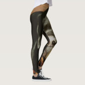 Rottweiler Lover Pet Portrait Leggings (Rechts)