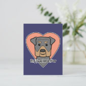 Rottweiler Lover Postkarte (Stehend Vorderseite)